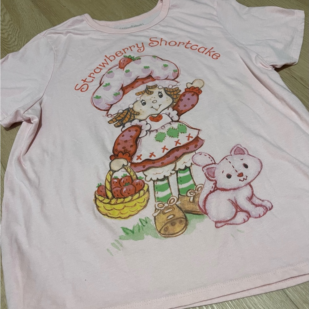 Strawberry Shortcake Women’s XL Pink T Shirt Graphic Tee